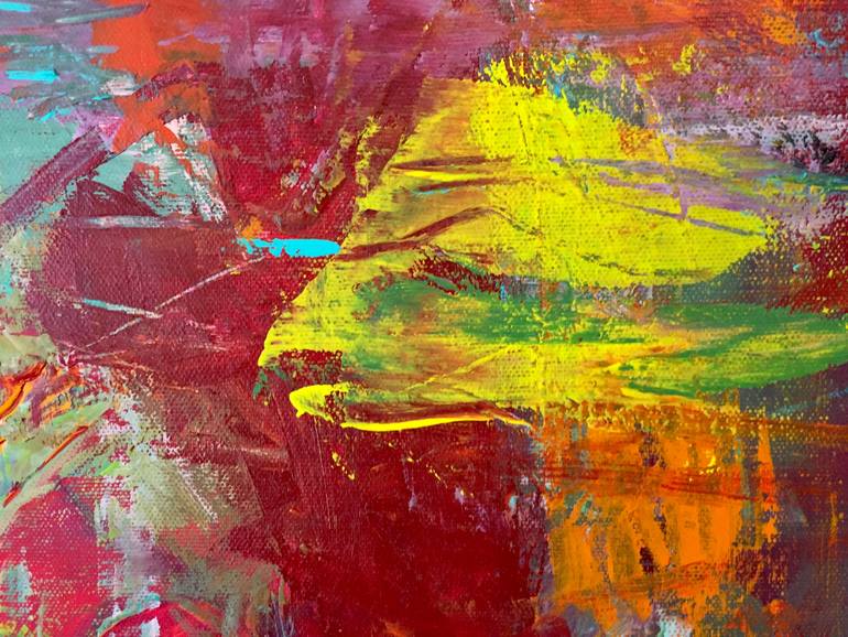 Original Abstract Expressionism Abstract Painting by Christel Haag