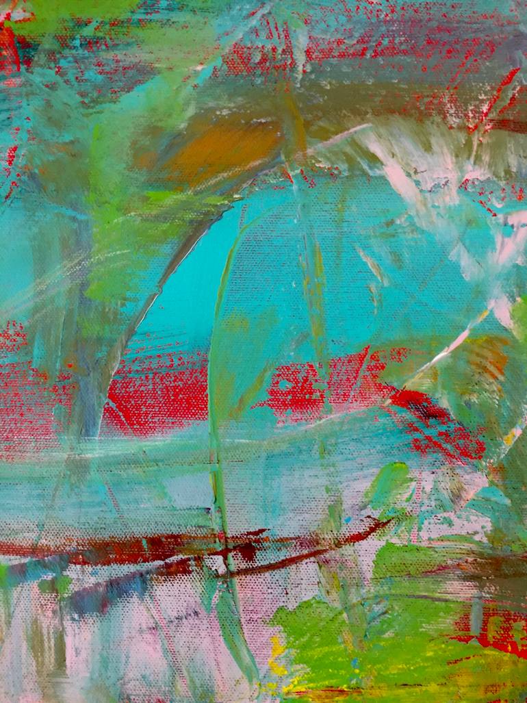 Original Abstract Expressionism Abstract Painting by Christel Haag