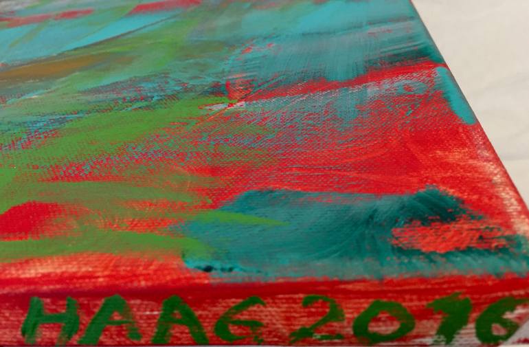 Original Abstract Expressionism Abstract Painting by Christel Haag