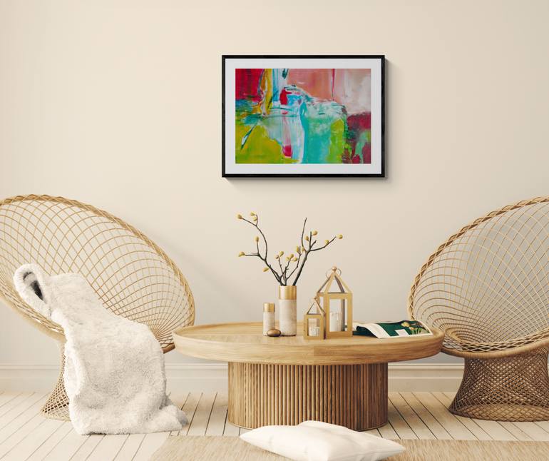 Original Abstract Expressionism Abstract Painting by Christel Haag