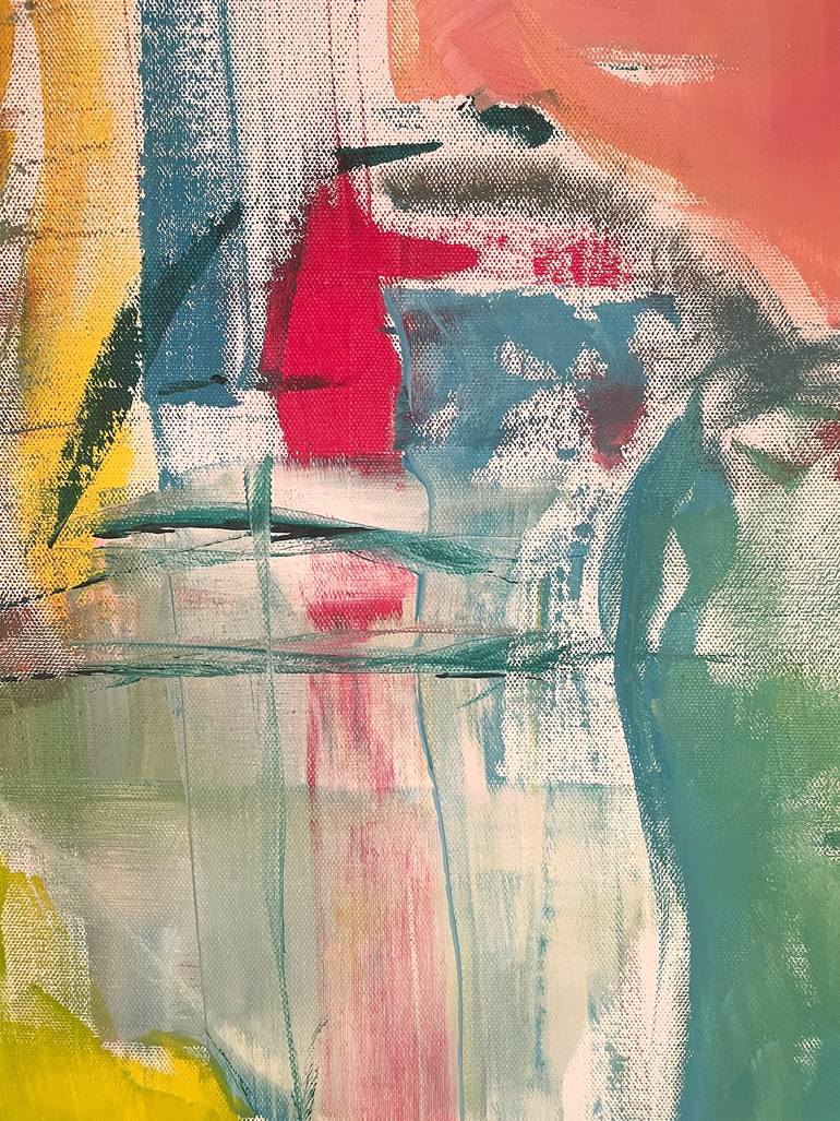 Original Abstract Expressionism Abstract Painting by Christel Haag