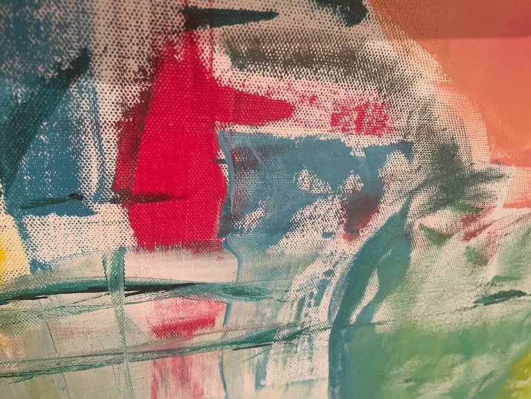 Original Abstract Expressionism Abstract Painting by Christel Haag