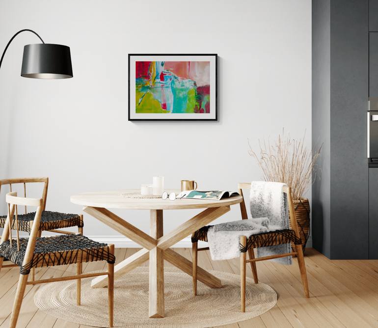 Original Abstract Expressionism Abstract Painting by Christel Haag