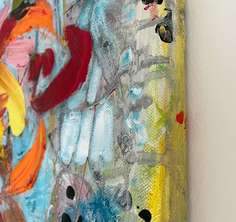 Original Abstract Expressionism Abstract Painting by Christel Haag