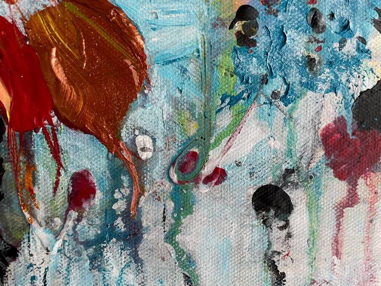 Original Abstract Expressionism Abstract Painting by Christel Haag