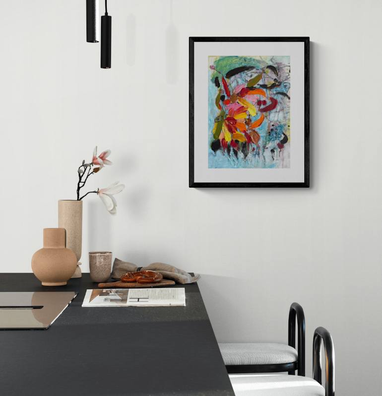 Original Abstract Expressionism Abstract Painting by Christel Haag