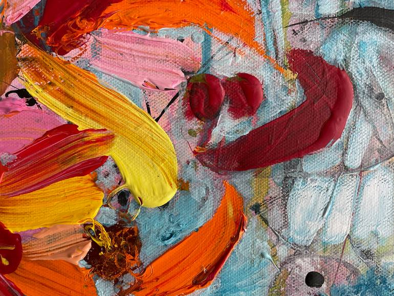 Original Abstract Expressionism Abstract Painting by Christel Haag