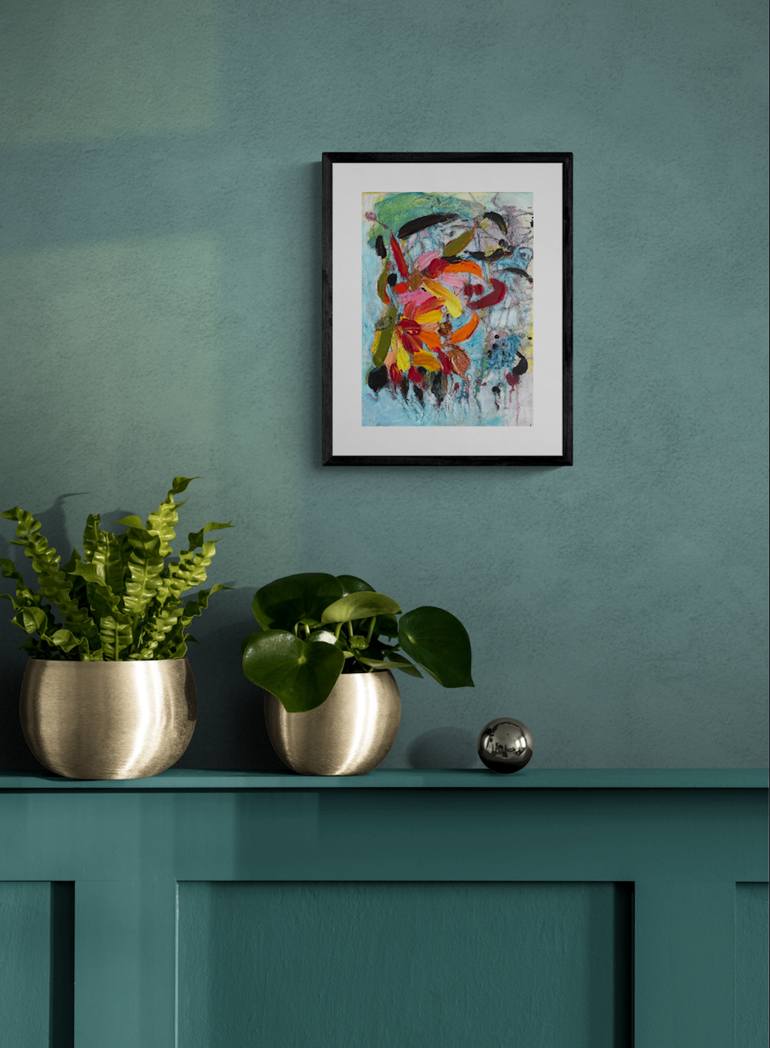 Original Abstract Expressionism Abstract Painting by Christel Haag