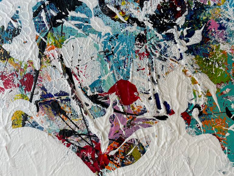 Original Abstract Expressionism Abstract Painting by Christel Haag