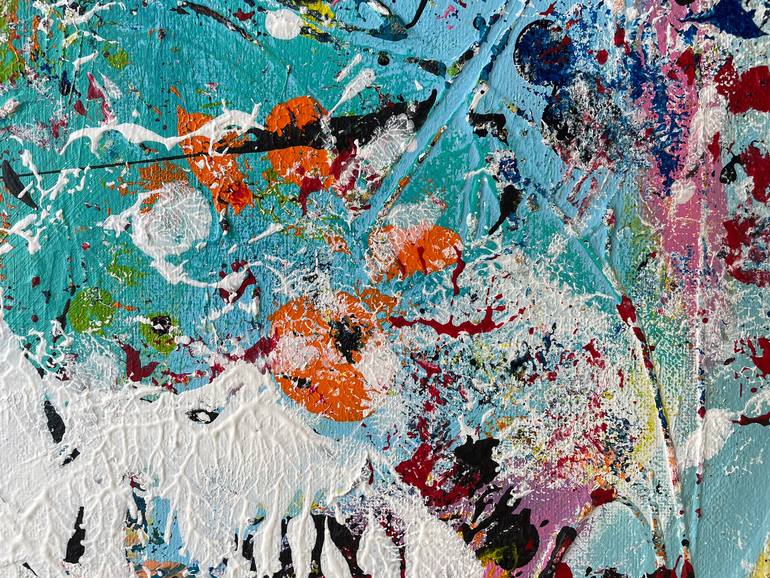 Original Abstract Expressionism Abstract Painting by Christel Haag