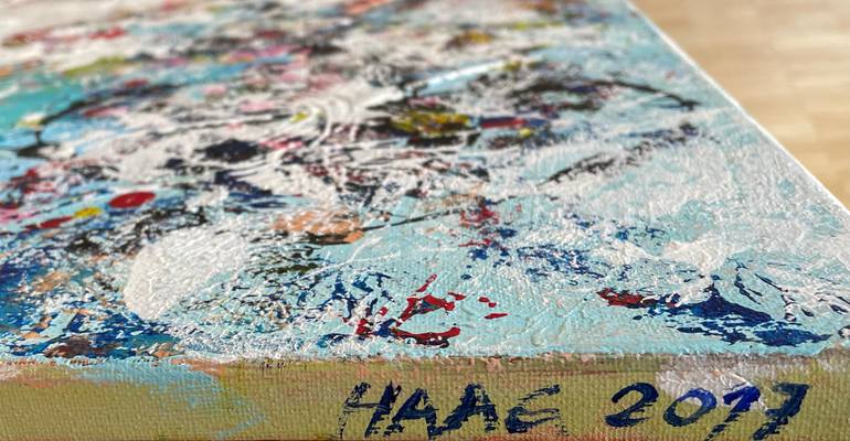 Original Abstract Expressionism Abstract Painting by Christel Haag