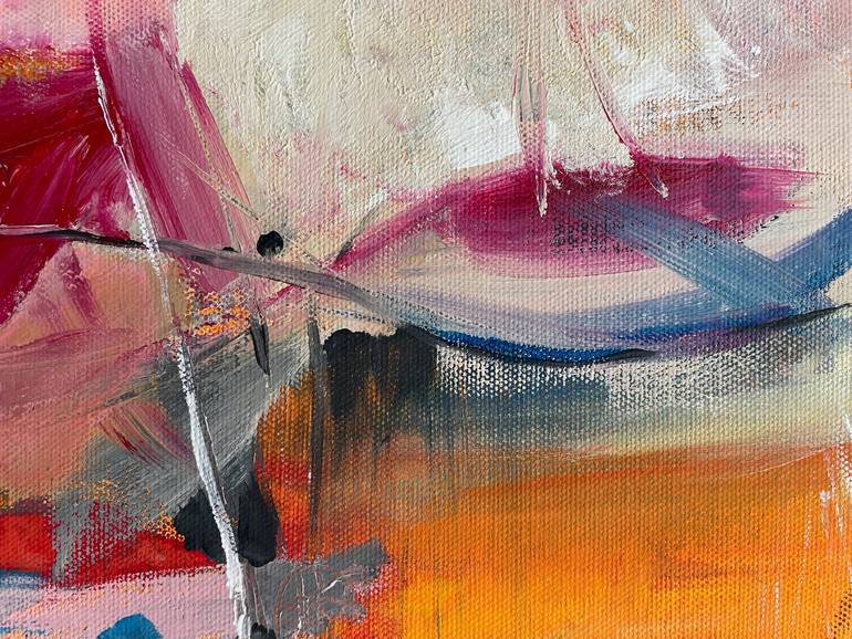 Original Abstract Expressionism Abstract Painting by Christel Haag
