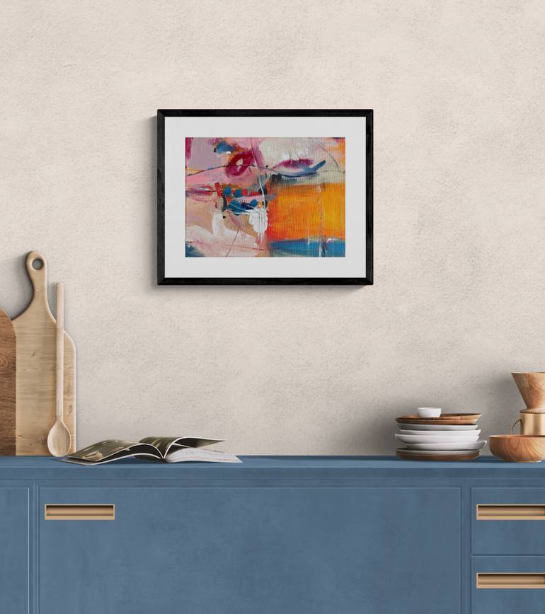 Original Abstract Expressionism Abstract Painting by Christel Haag