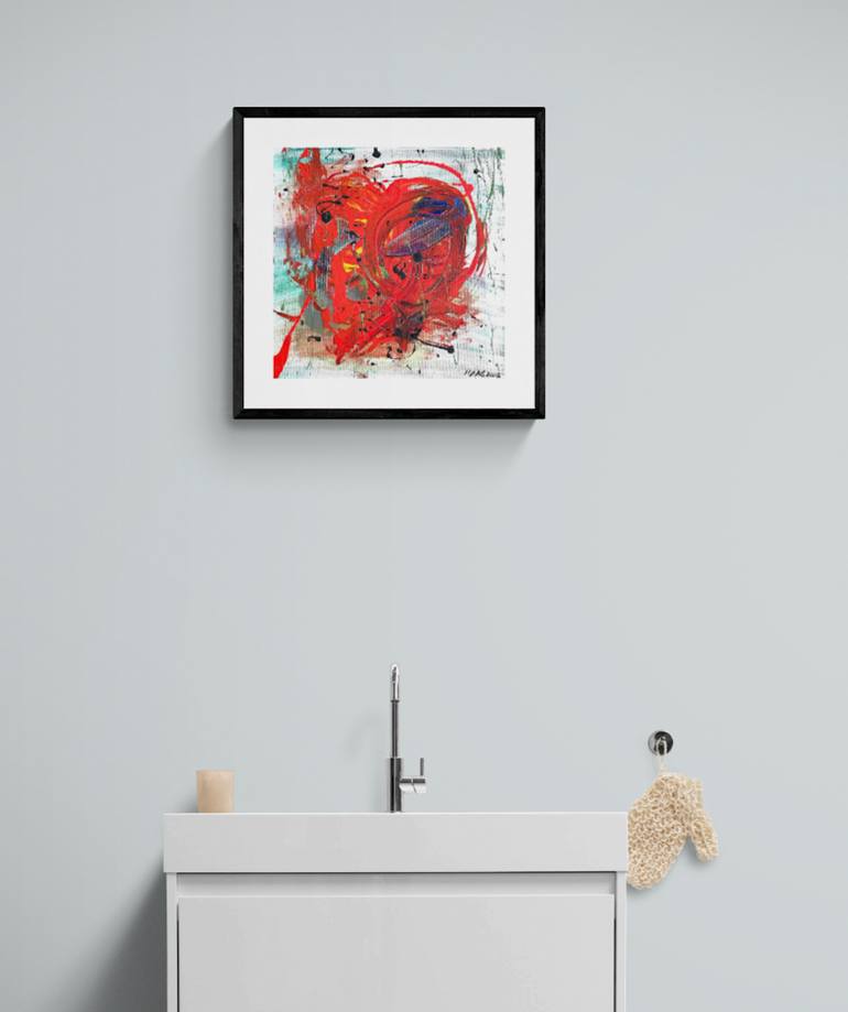 Original Abstract Expressionism Abstract Painting by Christel Haag