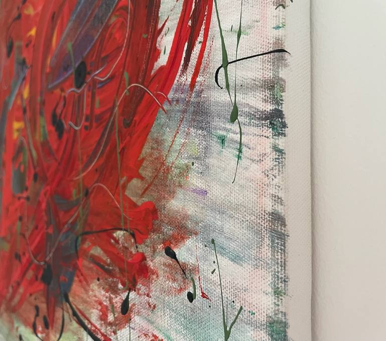 Original Abstract Expressionism Abstract Painting by Christel Haag