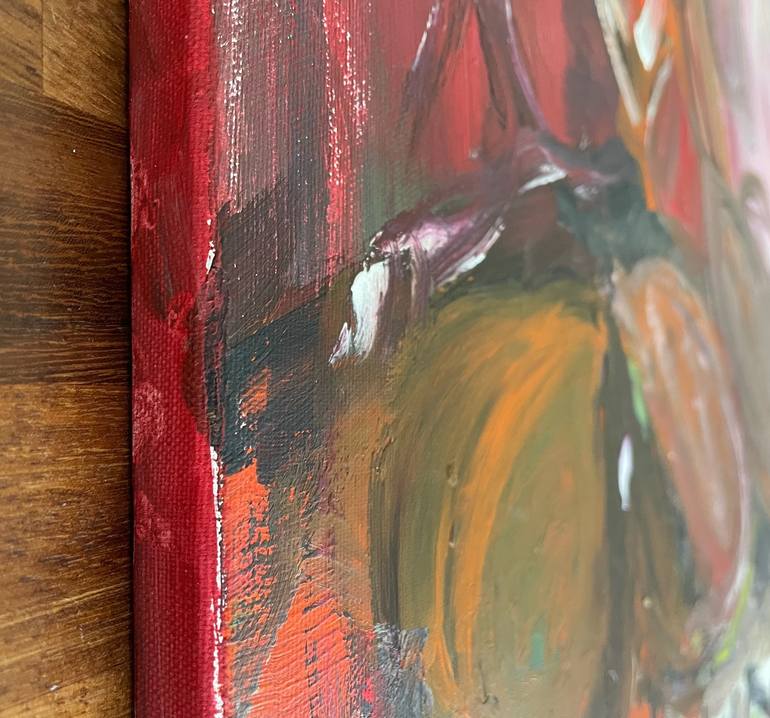 Original Abstract Expressionism Abstract Painting by Christel Haag