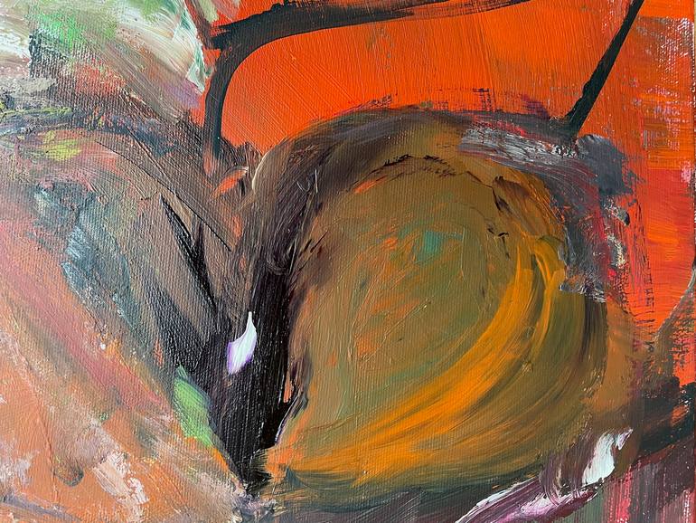 Original Abstract Expressionism Abstract Painting by Christel Haag