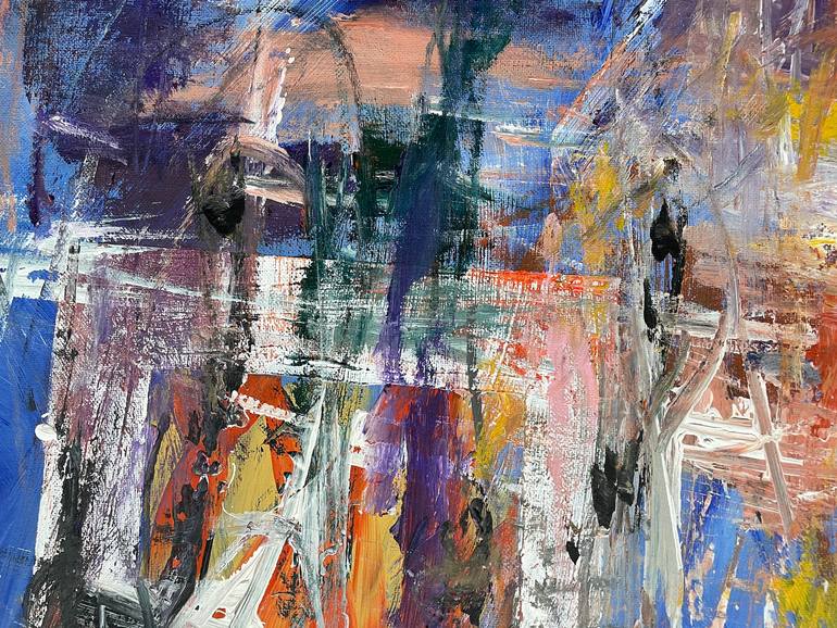 Original Abstract Expressionism Abstract Painting by Christel Haag