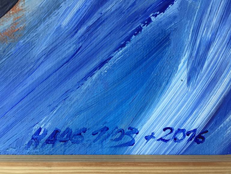 Original Abstract Expressionism Abstract Painting by Christel Haag