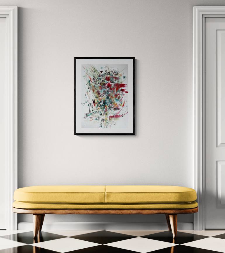 Original Abstract Expressionism Abstract Painting by Christel Haag