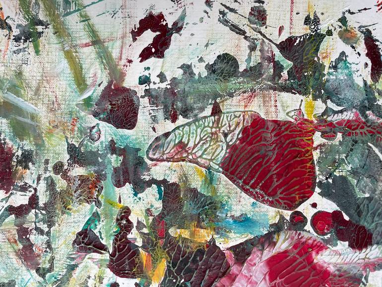 Original Abstract Expressionism Abstract Painting by Christel Haag