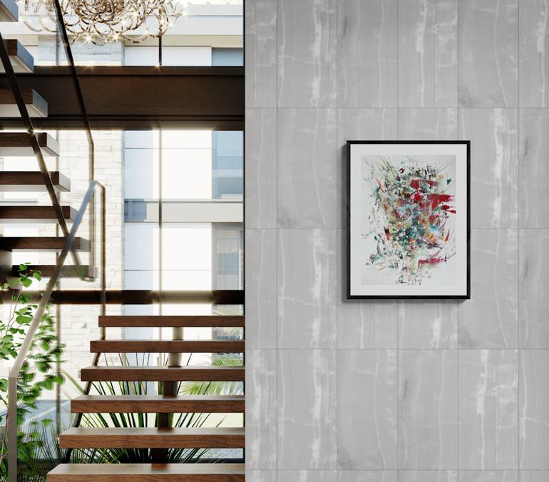 Original Abstract Expressionism Abstract Painting by Christel Haag