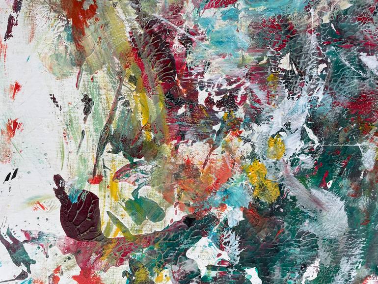 Original Abstract Expressionism Abstract Painting by Christel Haag