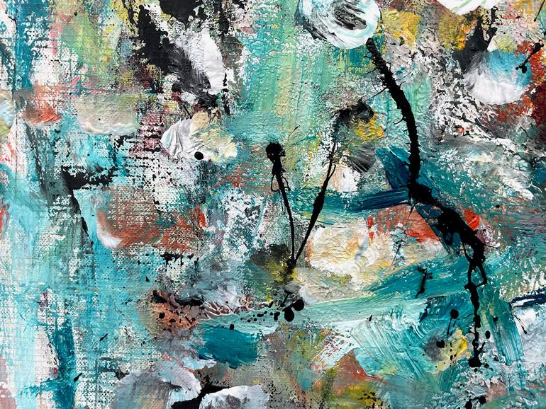 Original Abstract Expressionism Abstract Painting by Christel Haag