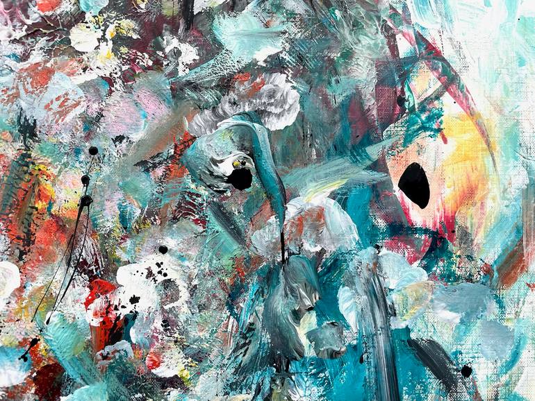 Original Abstract Expressionism Abstract Painting by Christel Haag