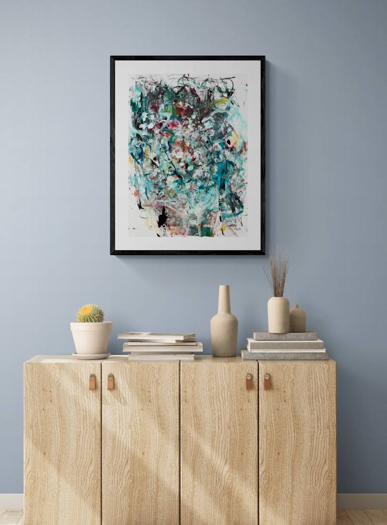 Original Abstract Expressionism Abstract Painting by Christel Haag