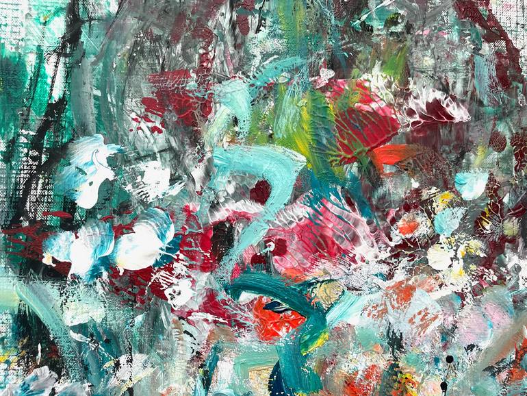 Original Abstract Expressionism Abstract Painting by Christel Haag