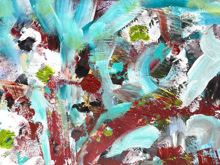 Original Abstract Expressionism Abstract Painting by Christel Haag
