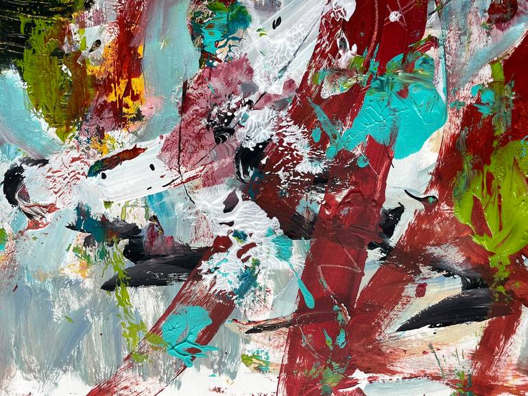 Original Abstract Expressionism Abstract Painting by Christel Haag