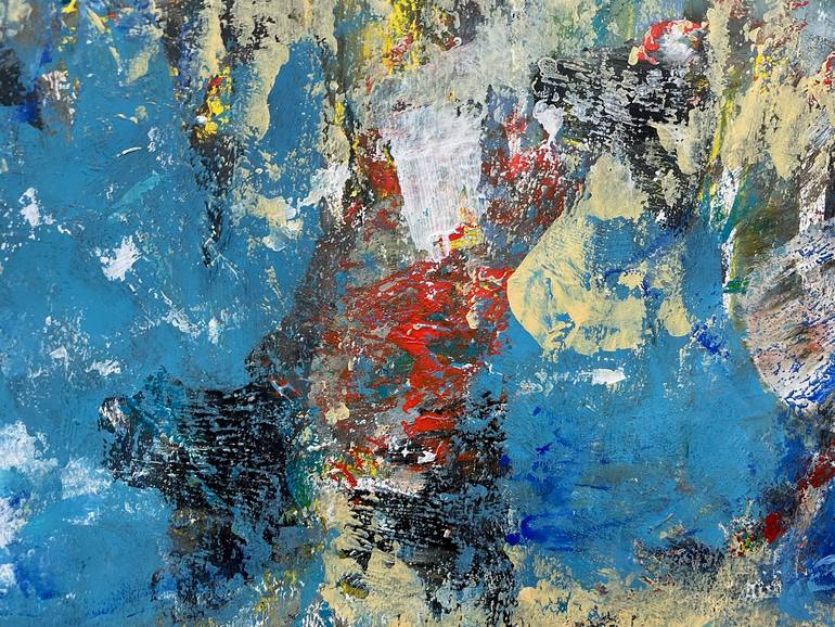 Original Abstract Expressionism Abstract Painting by Christel Haag