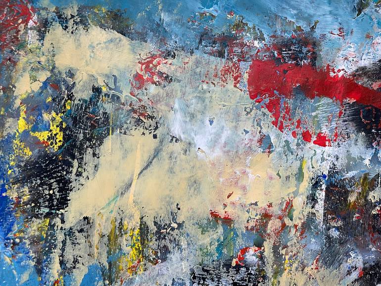 Original Abstract Expressionism Abstract Painting by Christel Haag