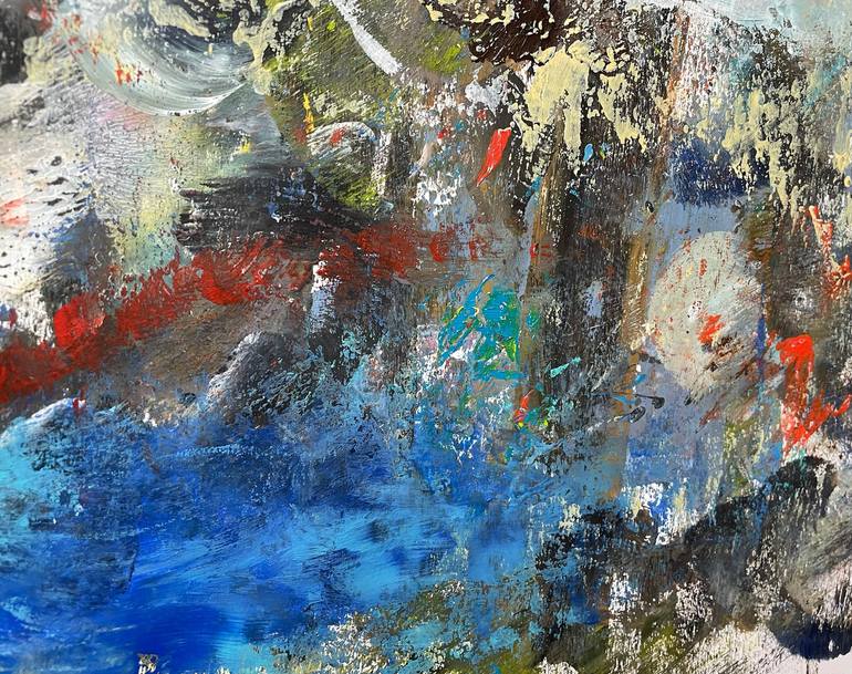 Original Abstract Expressionism Abstract Painting by Christel Haag