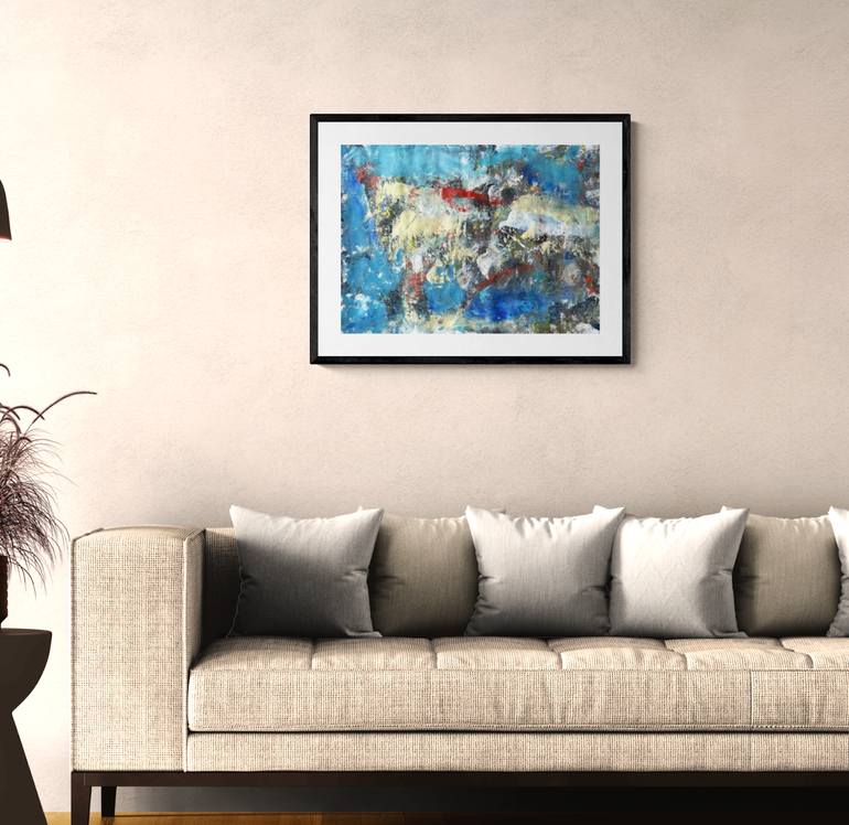 Original Abstract Expressionism Abstract Painting by Christel Haag