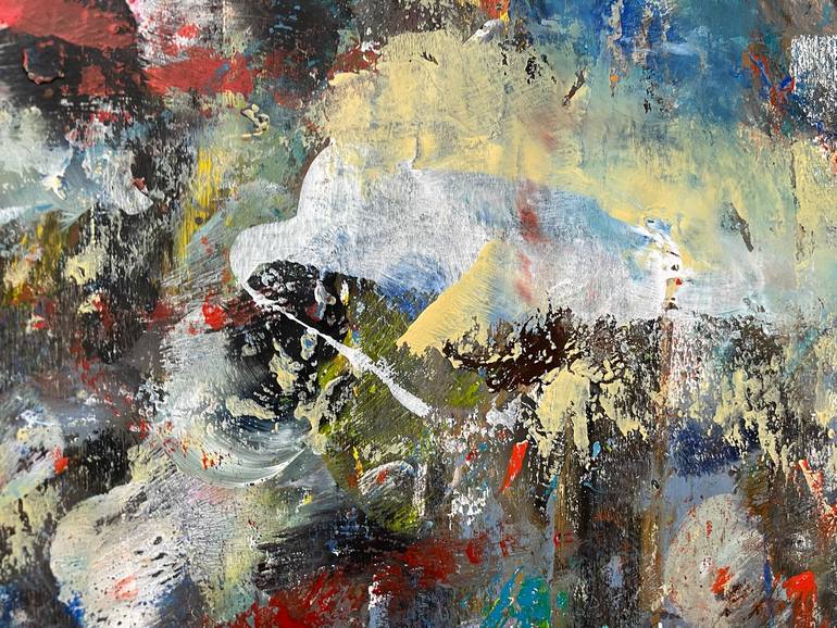 Original Abstract Expressionism Abstract Painting by Christel Haag
