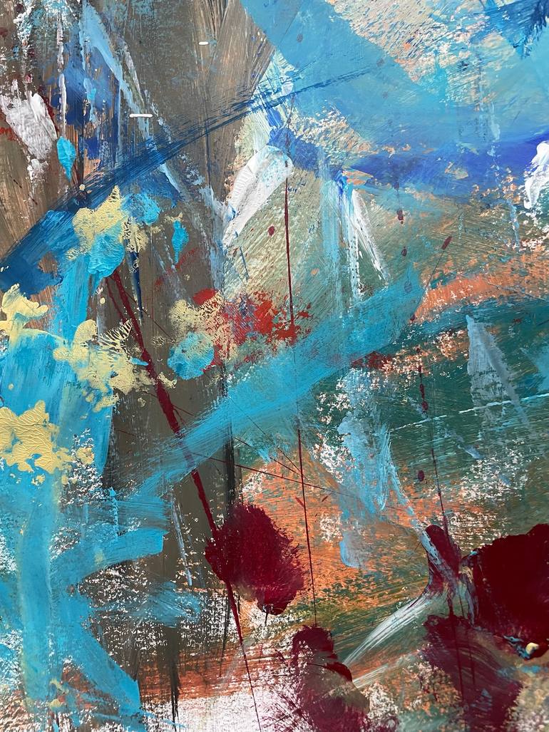 Original Abstract Expressionism Abstract Painting by Christel Haag