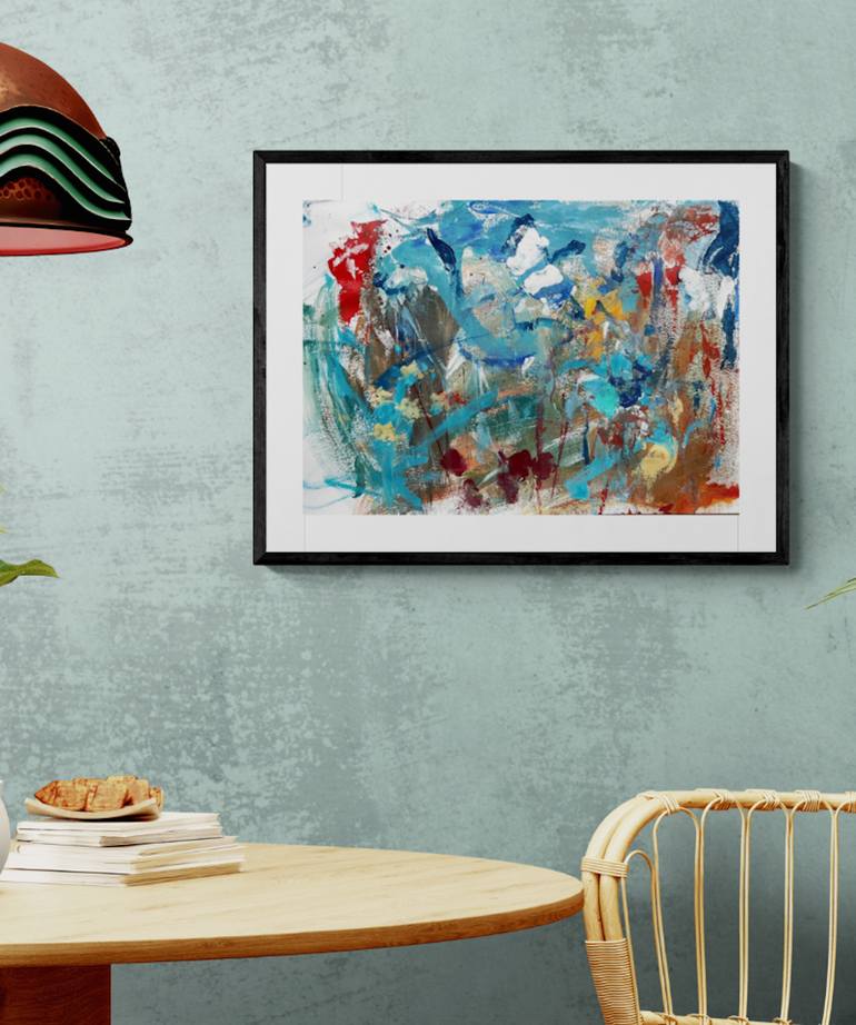 Original Abstract Expressionism Abstract Painting by Christel Haag