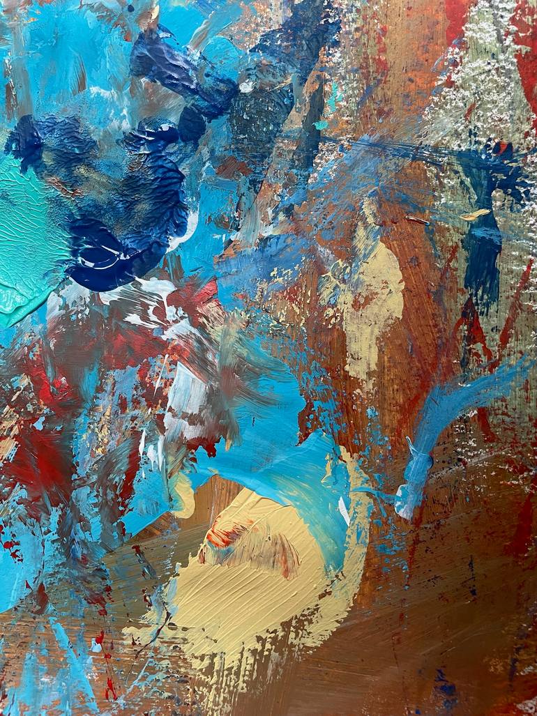 Original Abstract Expressionism Abstract Painting by Christel Haag