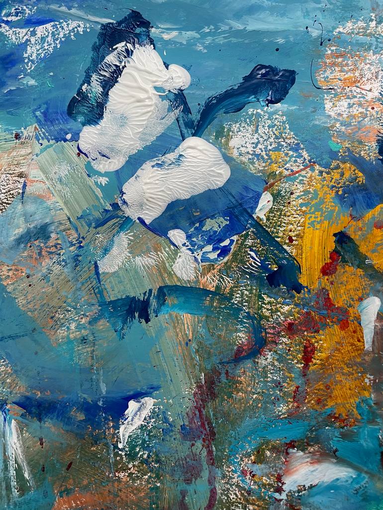 Original Abstract Expressionism Abstract Painting by Christel Haag
