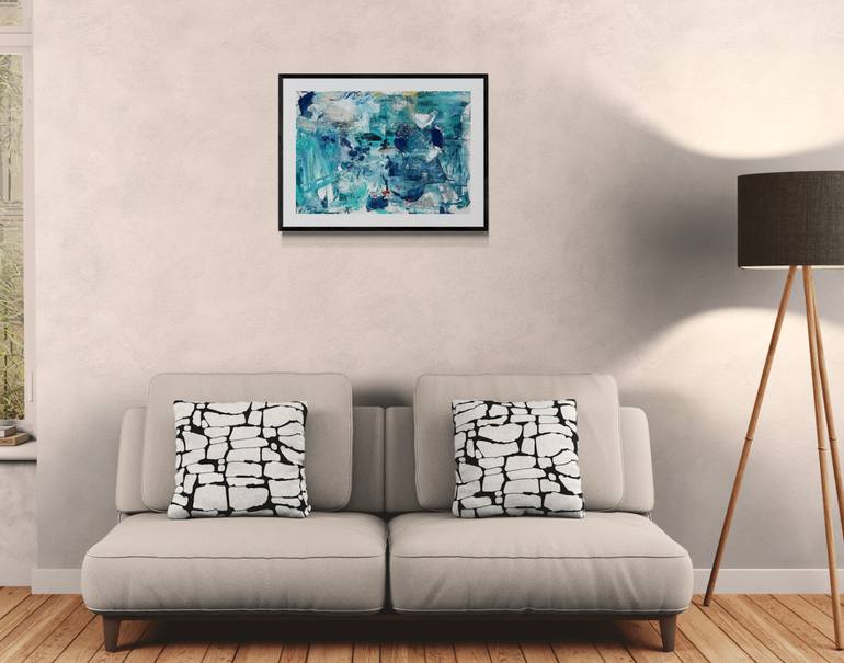 Original Abstract Expressionism Abstract Painting by Christel Haag