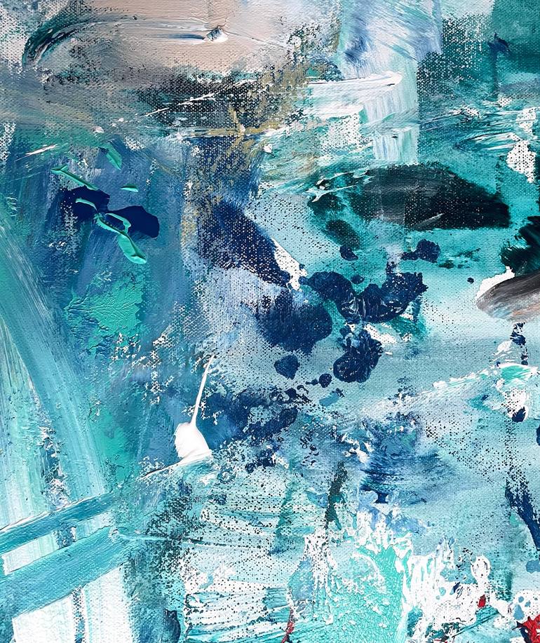 Original Abstract Expressionism Abstract Painting by Christel Haag