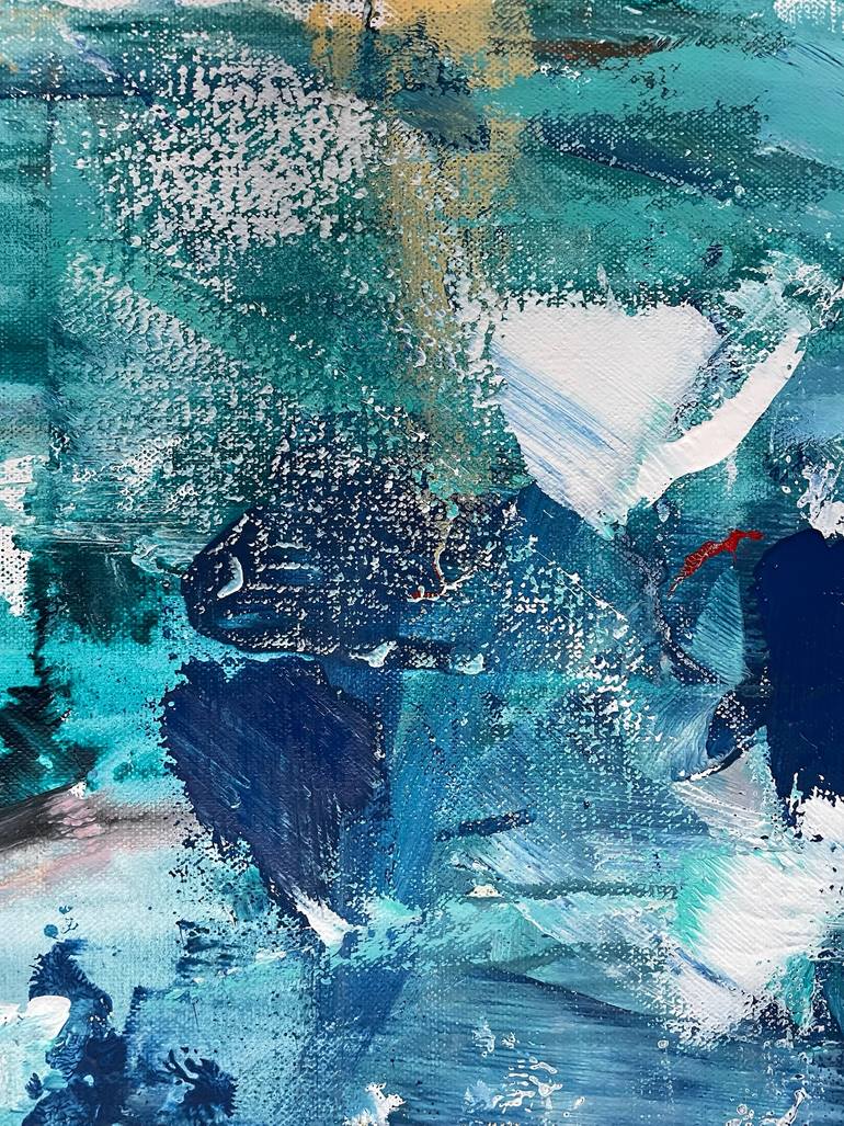 Original Abstract Expressionism Abstract Painting by Christel Haag