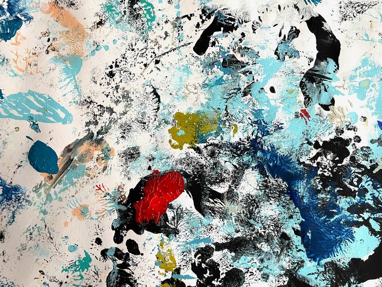 Original Abstract Expressionism Abstract Painting by Christel Haag