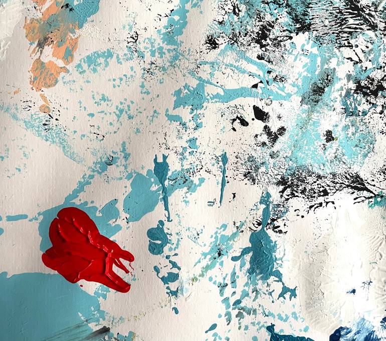 Original Abstract Expressionism Abstract Painting by Christel Haag