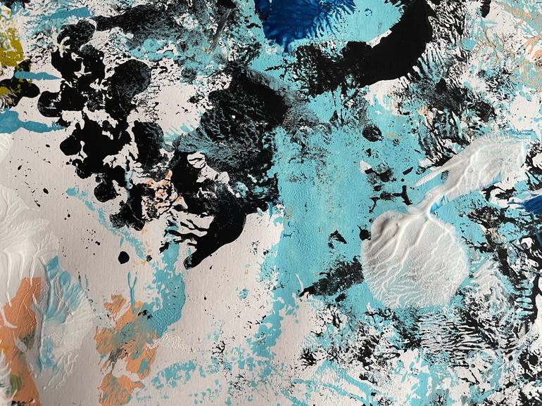 Original Abstract Expressionism Abstract Painting by Christel Haag