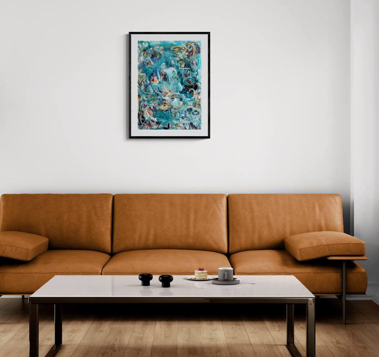 Original Abstract Expressionism Abstract Painting by Christel Haag