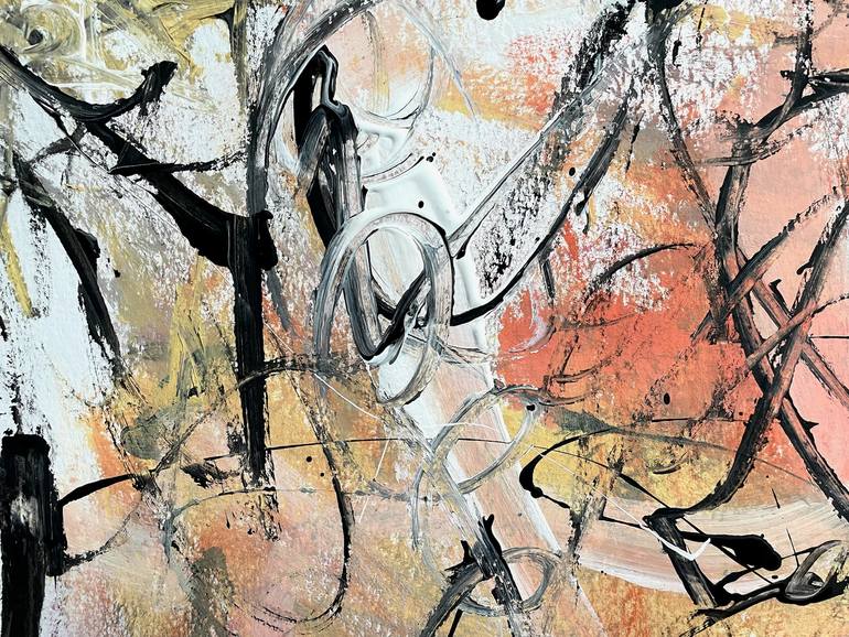 Original Abstract Expressionism Abstract Painting by Christel Haag